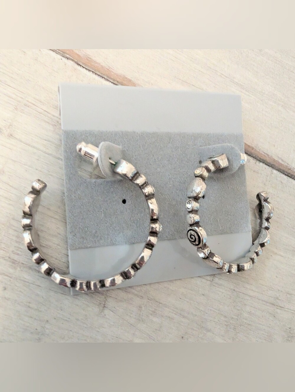 Brighton Pebble Swirl Hoop Earrings
